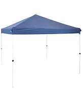 Sunnydaze Decor 12 x 12 Foot Standard Pop Up Canopy with Carry Bag - Straight Leg Folding Outdoor Shade Shelter