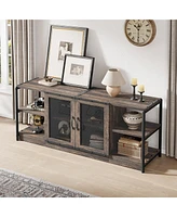 gaomon Tv Stand for 65+ Inch Tv, Industrial Tv Stand for Living Room