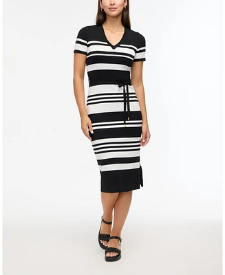 Ellen Tracy Women s Striped Knit Dress