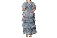 Kiyonna Plus Tour de Flounce Evening Gown