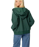 Edikted Women's 1980 Oversized Zip Up Hoodie