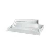 Napa Home & Garden Malibu Mirrored Trays, Set Of 2