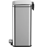 gaomon 30 Liter/8 Gallon Trash Bin, Stainless Steel Trash Can