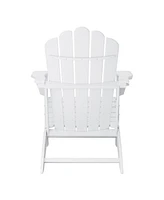 WestinTrends Outdoor Patio Hdpe Adirondack Chairs With Cup Holders (Set of