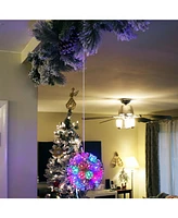 5" Electric Plug-In Indoor/Outdoor 50ct Led Lighted Ball Hanging Ornament
