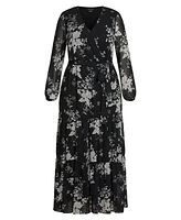 City Chic Plus Size Bouquet Maxi Dress