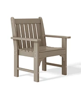 WestinTrends Outdoor Patio Hdpe Adirondack Dining Arm Chairs (Set of