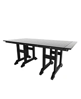 WestinTrends 7-Piece Hdpe Outdoor Dining Patio Table and Chairs Set