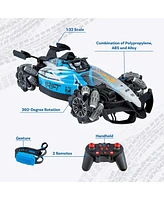 Sunnydaze Decor Stupendous Stunts Kids Remote Control Car - Rc Car with Lights, Sounds, Steam for Ages 6+ - 360-Degree Rotation