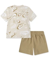 Nike Baby Boys T-Shirt & French Terry Shorts, 2 Piece Set