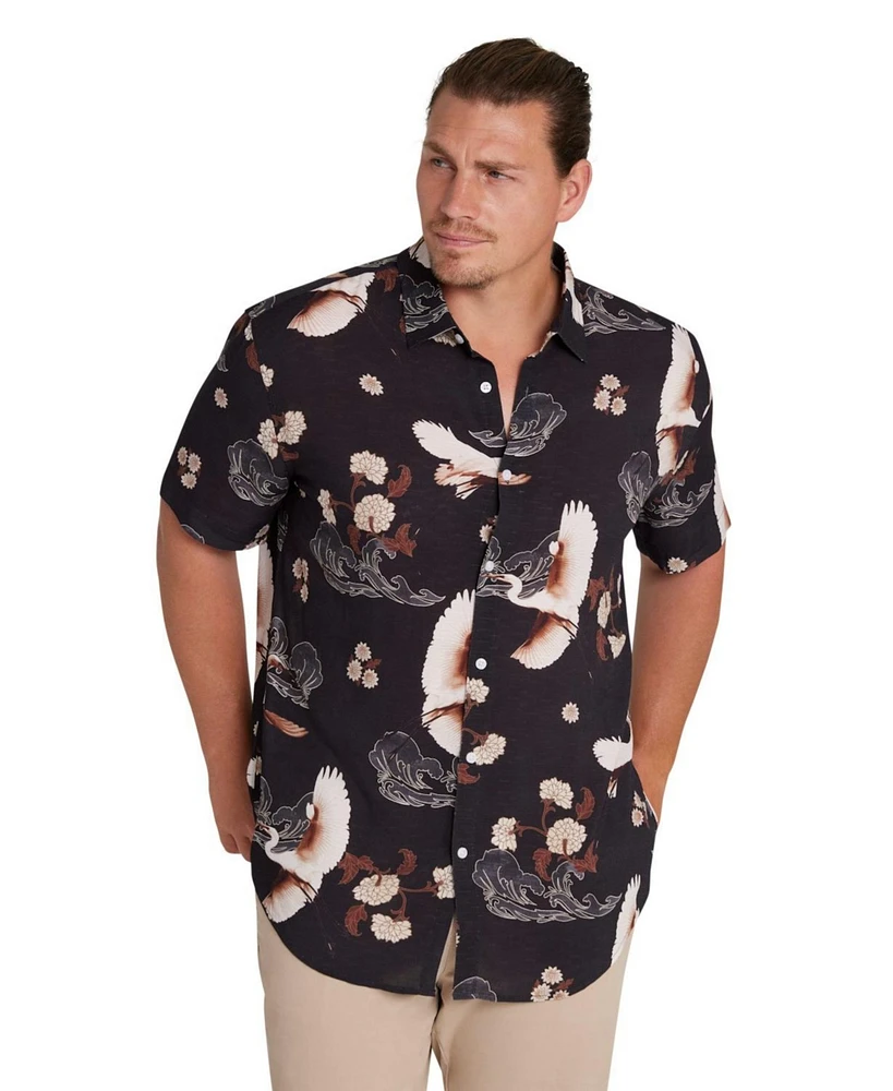 Johnny Bigg Men's Crane Print Shirt