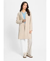 Olsen Women's Long Line Faux Suede Jacket