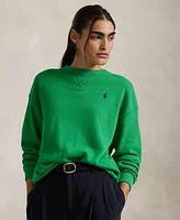 Polo Ralph Lauren Women's Lightweight Fleece Crewneck Pullover Sweatshirt