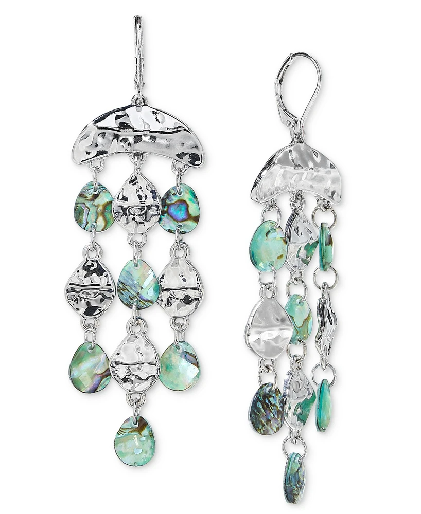 Style & Co Crystal Silver-Tone Chandelier Earrings, Exclusively at Macy's