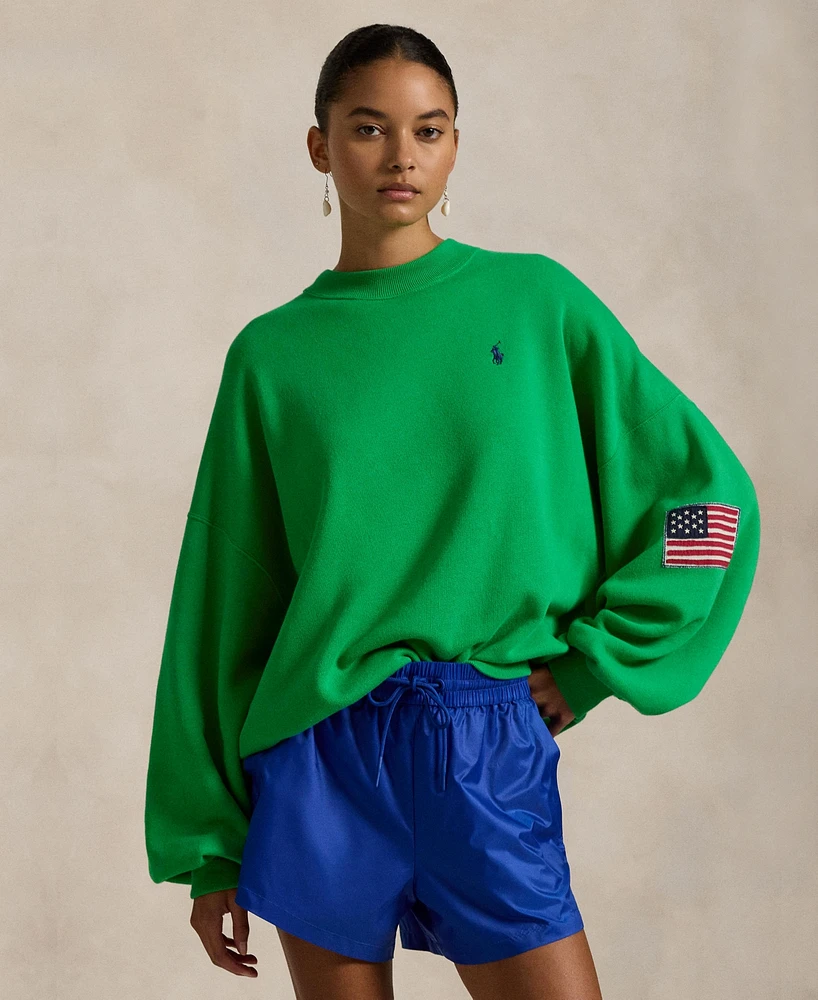 Polo Ralph Lauren Women's Oversize Logo Fleece Crewneck