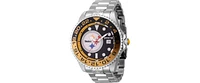 Invicta Men's 45024 Nfl Pittsburgh Steelers Automatic 3 Hand Black, Yellow Dial Watch