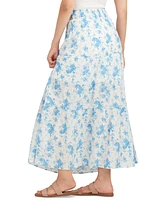 Bcx Juniors' Printed Tiered Maxi Skirt