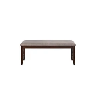 Slickblue Wood Bench with Fabric Seat for Stylish and Comfortable Seating