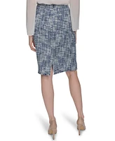 Calvin Klein Women's Tweed Pencil Skirt