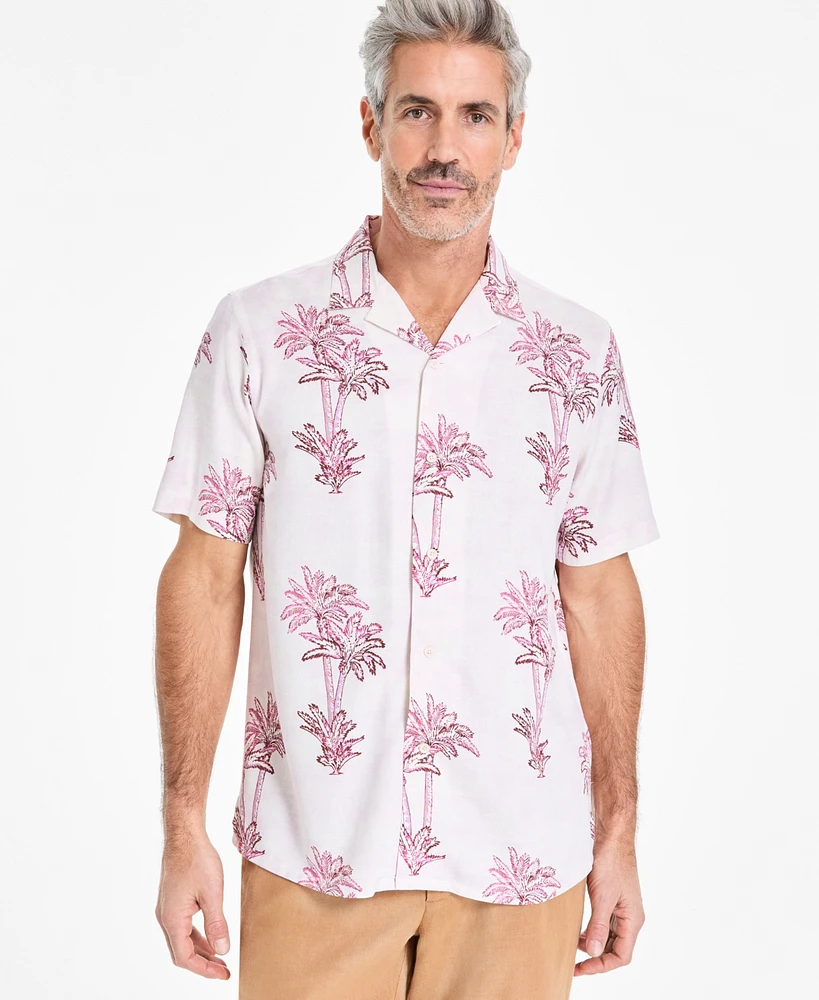 Club Room Men's Barley Palm Shirt, Exclusively at Macy's