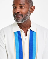 Club Room Men's Retro Colorblocked Polo Button Cardigan, Exclusively at Macy's