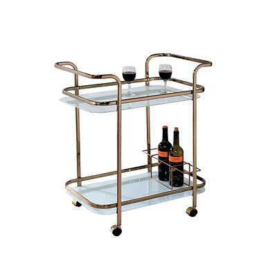 Slickblue Tiana Contemporary Serving Cart for Modern Home Entertaining and Decor