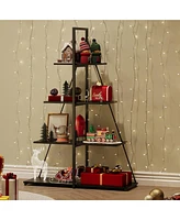 gaomon Bookcase, 4-Tier Ladder Bookshelf