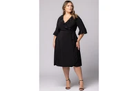 Kiyonna Plus Barcelona Midi Wrap Dress