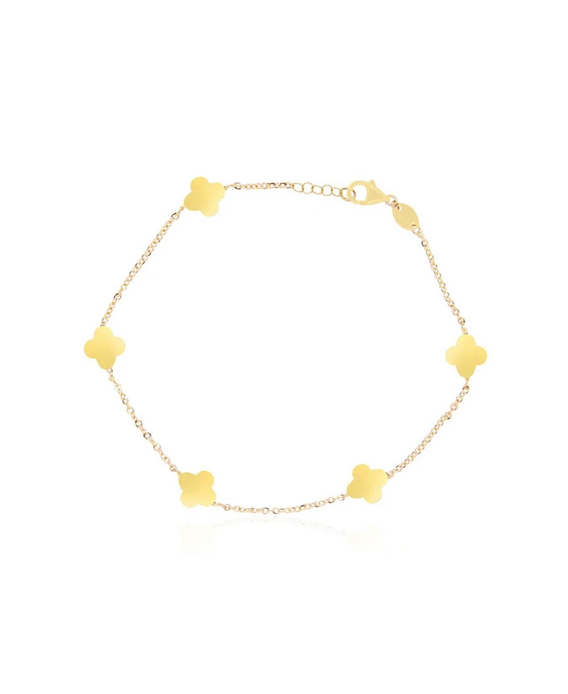 The Lovery Mini Gold Clover Bracelet 14K Gold