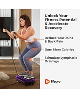 Lifepro Compact Vibration Plate Exercise Machine - Mini Full Body Platform for Lymphatic Drainage & Pain Relief