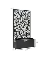 Outsunny Garden Box with Privacy Panel