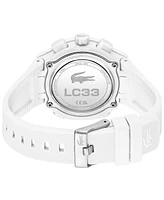 Lacoste Women's LC33 White Silicone Strap Watch, 40mm