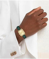 Lacoste Women's Parisienne Green Leather Strap Watch, 28.3 x 20.7mm
