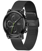 Lacoste Men's Replay Ionic Plated Black Stainless Steel Mesh Bracelet Watch, 44mm