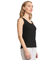 Jones New York Women's Sutton Ribbed Scoop-Neck Tank Top