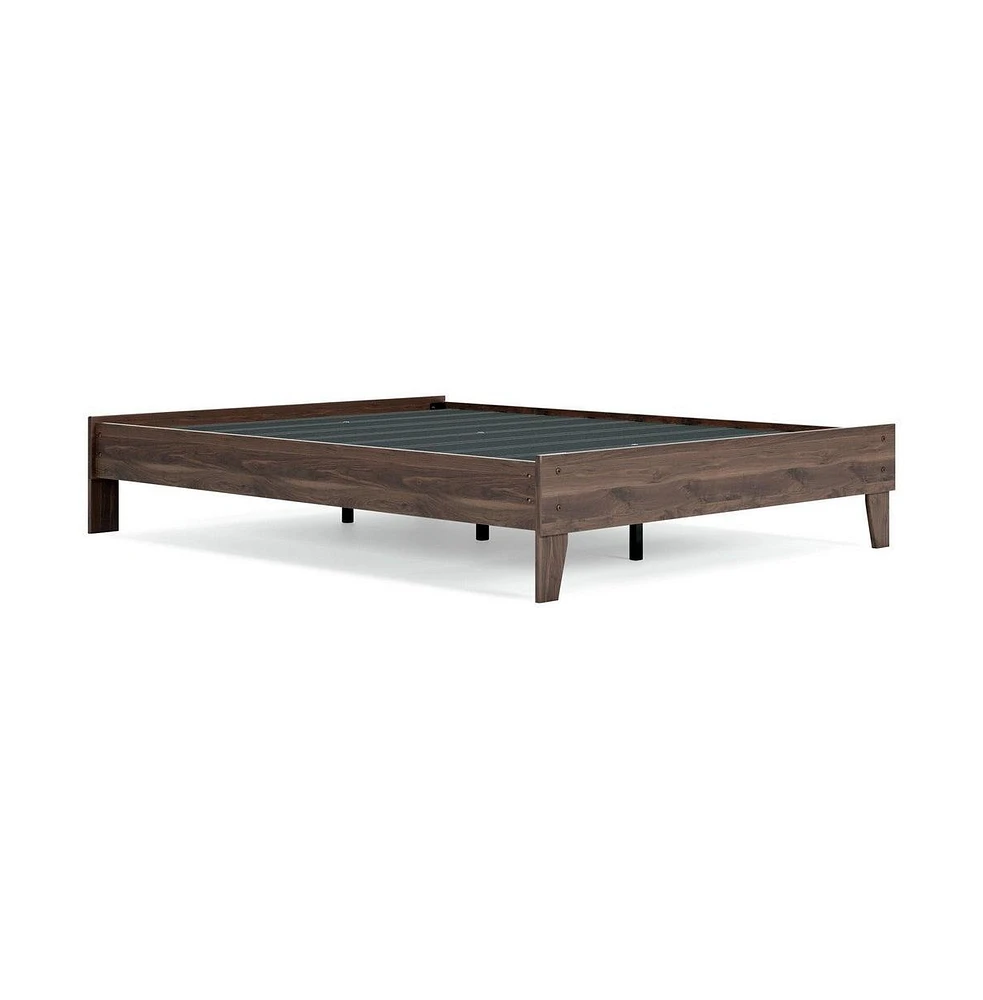 Slickblue Low Profile Platform Bed with Footboard for Modern Bedroom Design and Support