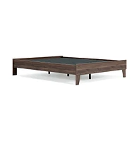 Slickblue Low Profile Platform Bed with Footboard for Modern Bedroom Design and Support