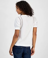 Tommy Hilfiger Women's Lace-Detail T-Shirt