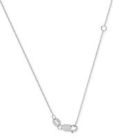 Diamond Cross Pendant Necklace (2 ct. t.w.) in 14k White Gold, 16" + 2" chain extender