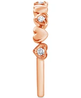 Diamond Heart Ring (1/10 ct. t.w.) in 10k Rose Gold