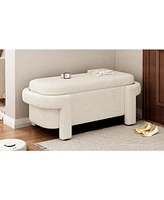 Lovmor Modern Storage Ottoman Bench, Large Storage Space for the Living Room, Entryway and Bedroom