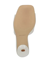 Nine West Women's Disko Square Toe Stiletto Sandals
