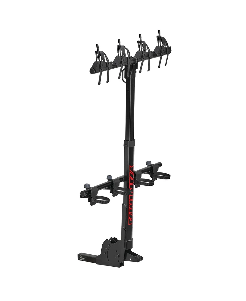 Yakima HangOver 4 Adjustable Vertical Steel Mountain Bike Hitch Rack for 4 Bikes