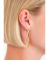 Rosefield Studs Earrings In 14K Yellow Gold Plated Stainless Steel