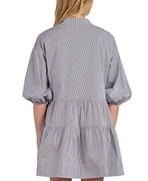 Elan Women's Collared Babydoll Dress