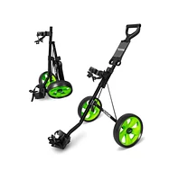 Jovial Foldable 2-Wheel Junior Golf Pull Cart with Scorecard Holder