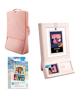 Hp Sprocket Photobooth 3x4 Photo Printer, Bundle with Zink Paper (100 Sheets) & Carrying Case