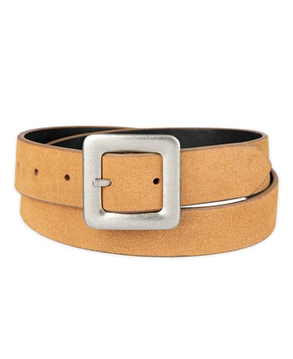 Levi's Women's Casual 2-In-1 Reversible Square Center Bar Buckle Belt