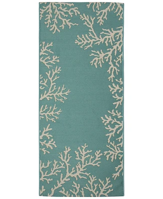 Liora Manne' Esencia Coral Edge 1'11"x4'11" Runner Area Rug