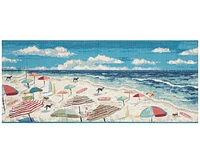 Liora Manne' Esencia Dog Beach 1'11"x4'11" Runner Area Rug